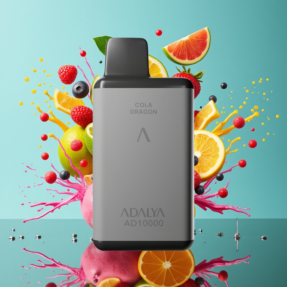 Adalya AD 10000 Puffs Engångsvape Rymdgrå med 14 ml e-vätska  USB-C-laddning - Grossister Sverige