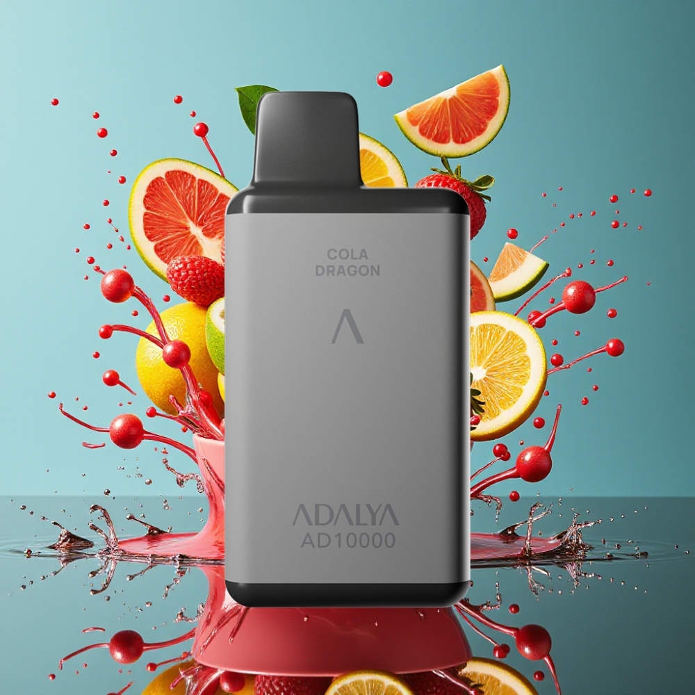 Adalya AD 10000 Puffs Rymdgrå Engångsvape med 14 ml e-vätska 2 nikotin  USB-C laddning - Grossister Sverige