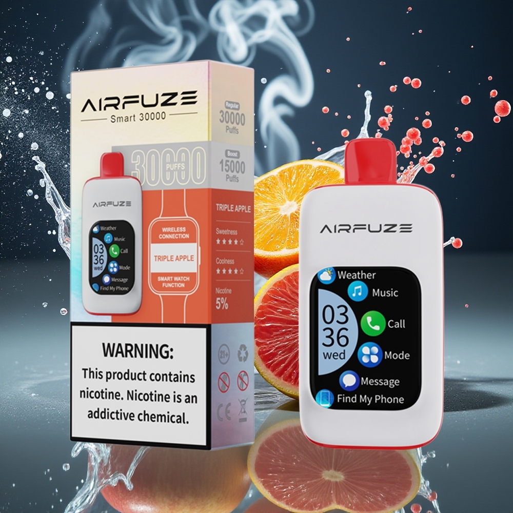 AirFuze Smart 30000 Puffs Disposable Pod - 5 Nikotin 900mAh Type-C 201\ TFT-touchskärm grossister Sverige
