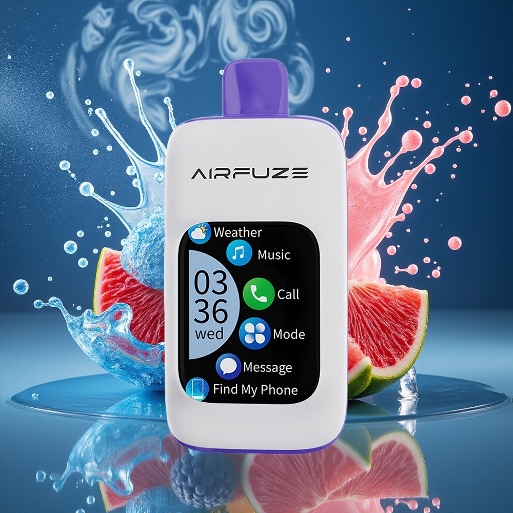 AirFuze Smart 30000 Puffs Disposable Pod - 5 Nikotin 900mAh Type-C grossister Sverige Blue Razz Ice