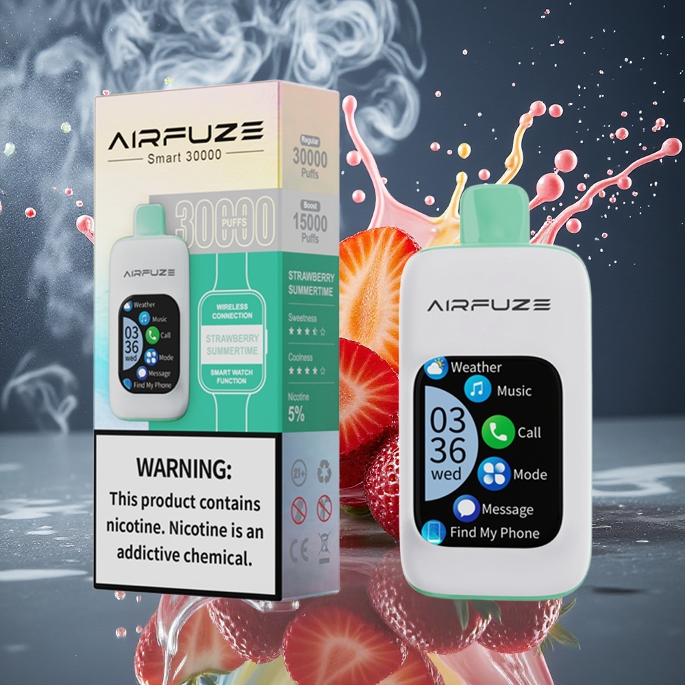 AirFuze Smart 30000 Puffs Disposable Pod Grossister Sverige – 5 Nikotin 900mAh Type-C 201\ Touch Screen