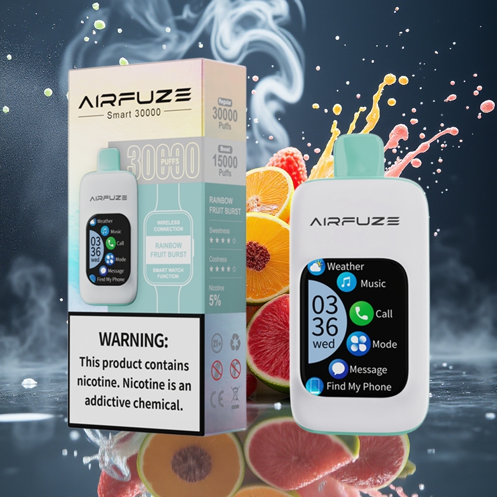 AirFuze Smart 30000 Puffs Disposable Pod med 5 Nikotin 900mAh Batteri  Typ-C-laddning - Grossister Sverige