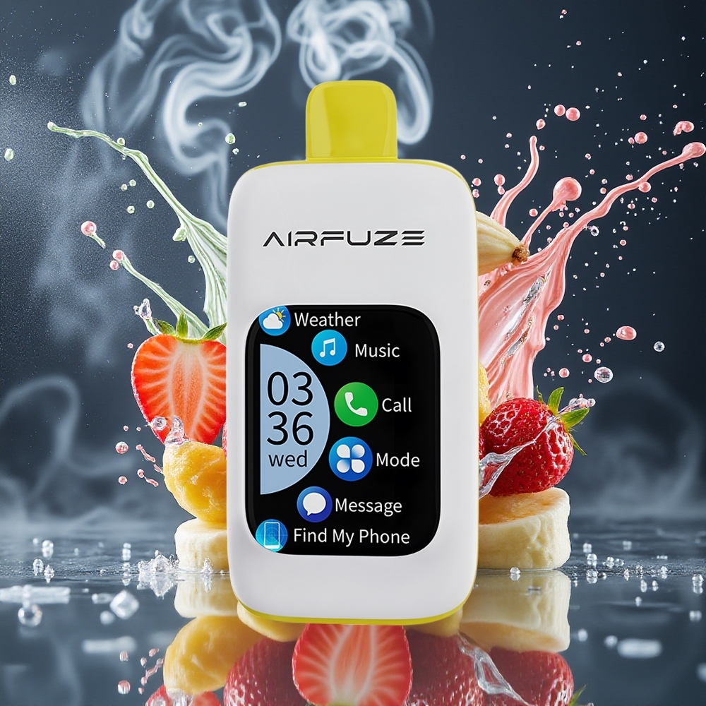 AirFuze Smart 30000 Puffs Disposable Pod med 5 Nikotin 900mAh Batteri  Type-C-laddning – Grossister Sverige Jordgubb Banan