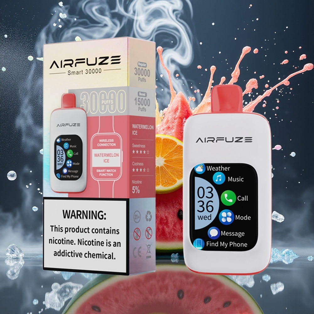 AirFuze Smart 30000 Puffs Disposable Pod – 5 Nikotin 900mAh Type-C 201\ Touch Screen grossister Sverige
