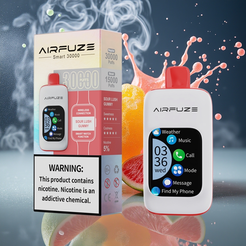 AirFuze Smart 30000 Puffs Disposable Pod – 900mAh 5 Nikotin Type-C-laddning grossister Sverige