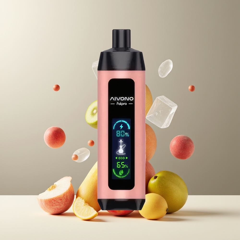 Aivono AIM FATPRO 22000 Puffs Grossister Sverige – 28ml E-liquid 10 smaker 600mAh 06 ohm Mesh Coil Ferskenis