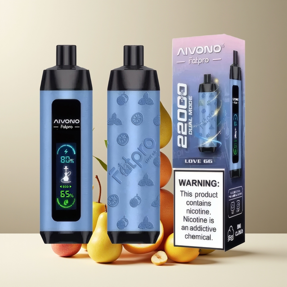 Aivono AIM FATPRO 22000 Puffs grossister Sverige – 28ml E-liquid 10 smaker 600mAh 06 ohm Mesh Coil Love 66