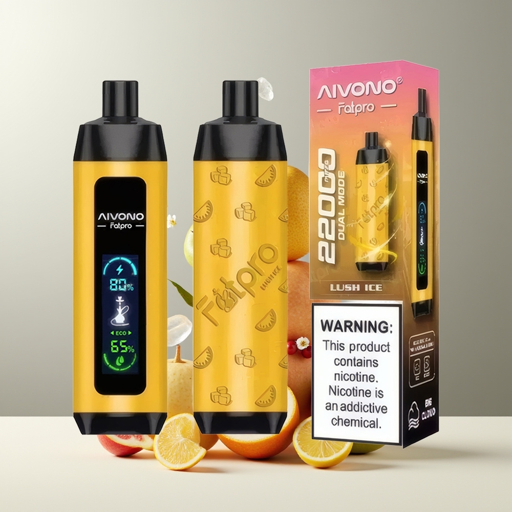 Aivono AIM FATPRO 22000 Puffs grossister Sverige – 28ml E-liquid 10 smaker 600mAh 06 ohm Mesh Coil Lush Ice