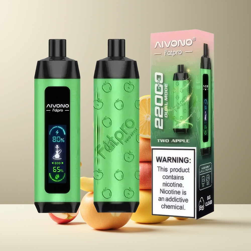 Aivono AIM FATPRO 22000 Puffs grossister Sverige – 28ml E-liquid 10 smaker 600mAh 06 ohm Mesh Coil To Æbler
