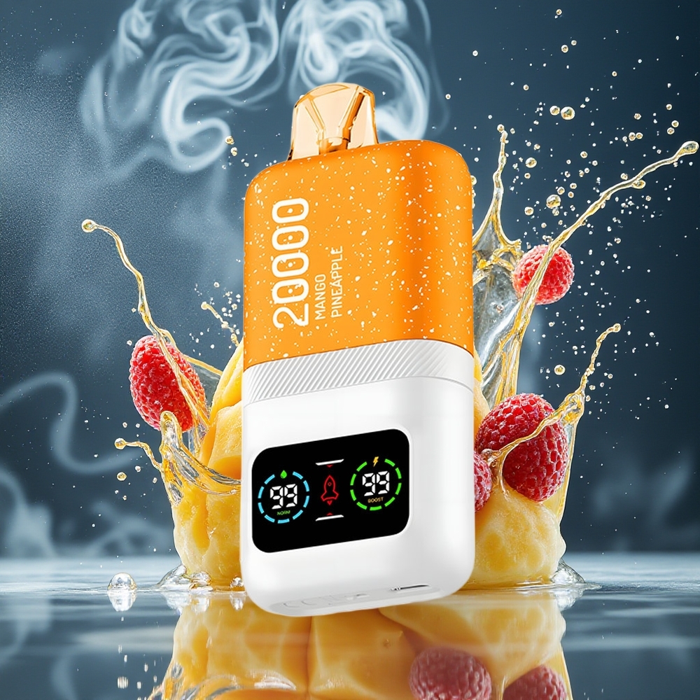 Aivono AIM MAGIC 20000 Puffs grossister Sverige – 26ml E-liquid Dual Mesh Coils LCD Display 10 Smaker Tillgängliga Mango Ananas