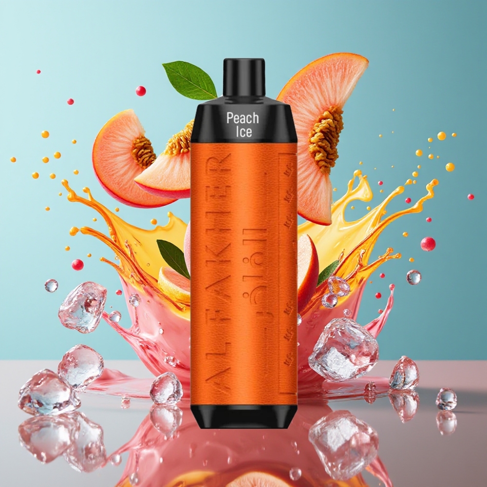 Al Fakher Crown Bar 8000 Crystal Grossister Sverige – 18ml e-Liquid 5mg Nikotin 8000 puffar USB-C-laddning Persikoglass