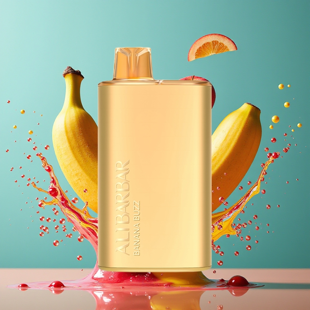 Alibarbar Rich 8000 Puffs Engångsvape 20ml 2000mAh grossister Sverige Bananbuzz