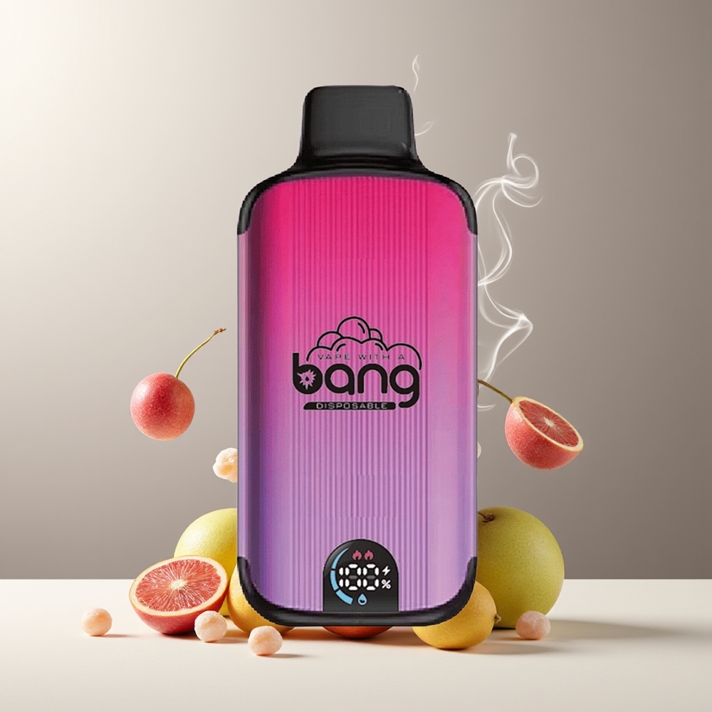 Bang 20000 Puffs Engangs Vape grossister Sverige med 13400 Battery Type-C Charging  Smart Screen Drue Is