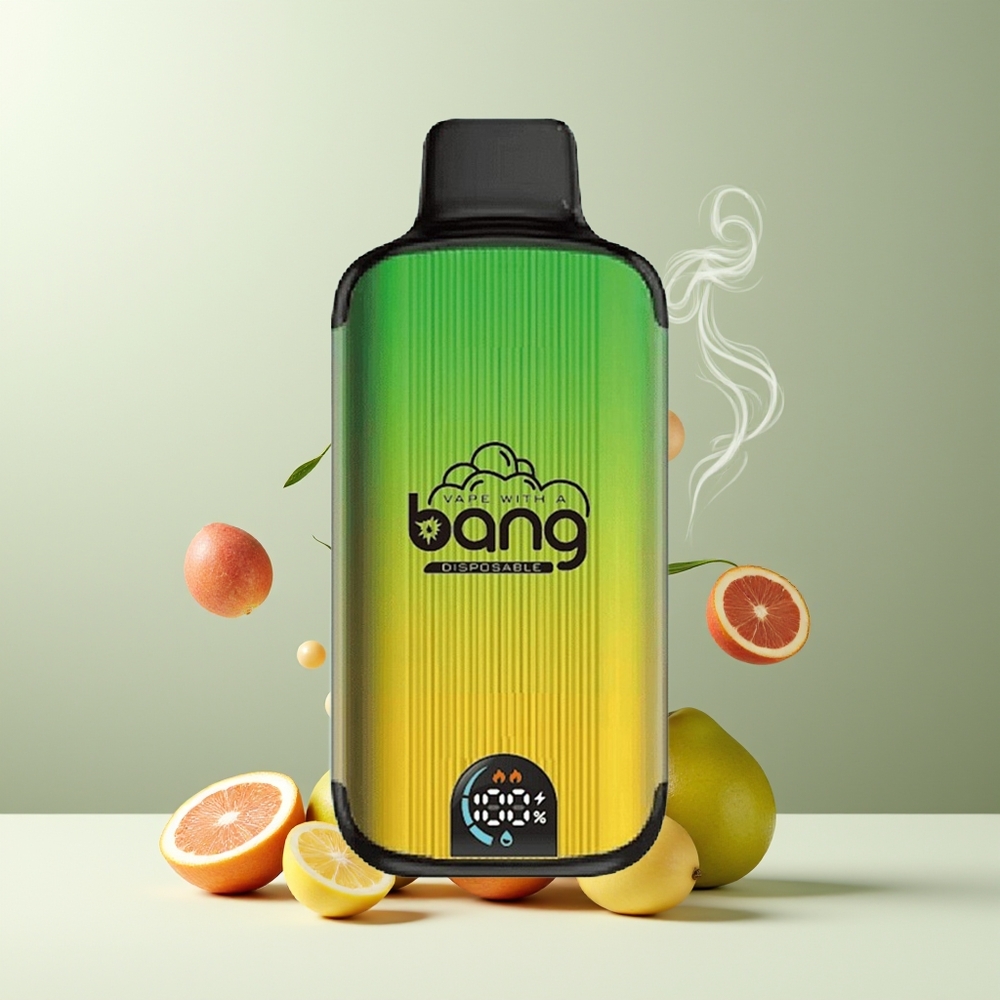 Bang 20000 Puffs Engangs Vape med 13400 Battery Type-C Laddning  Smart Skärm Grossister Sverige