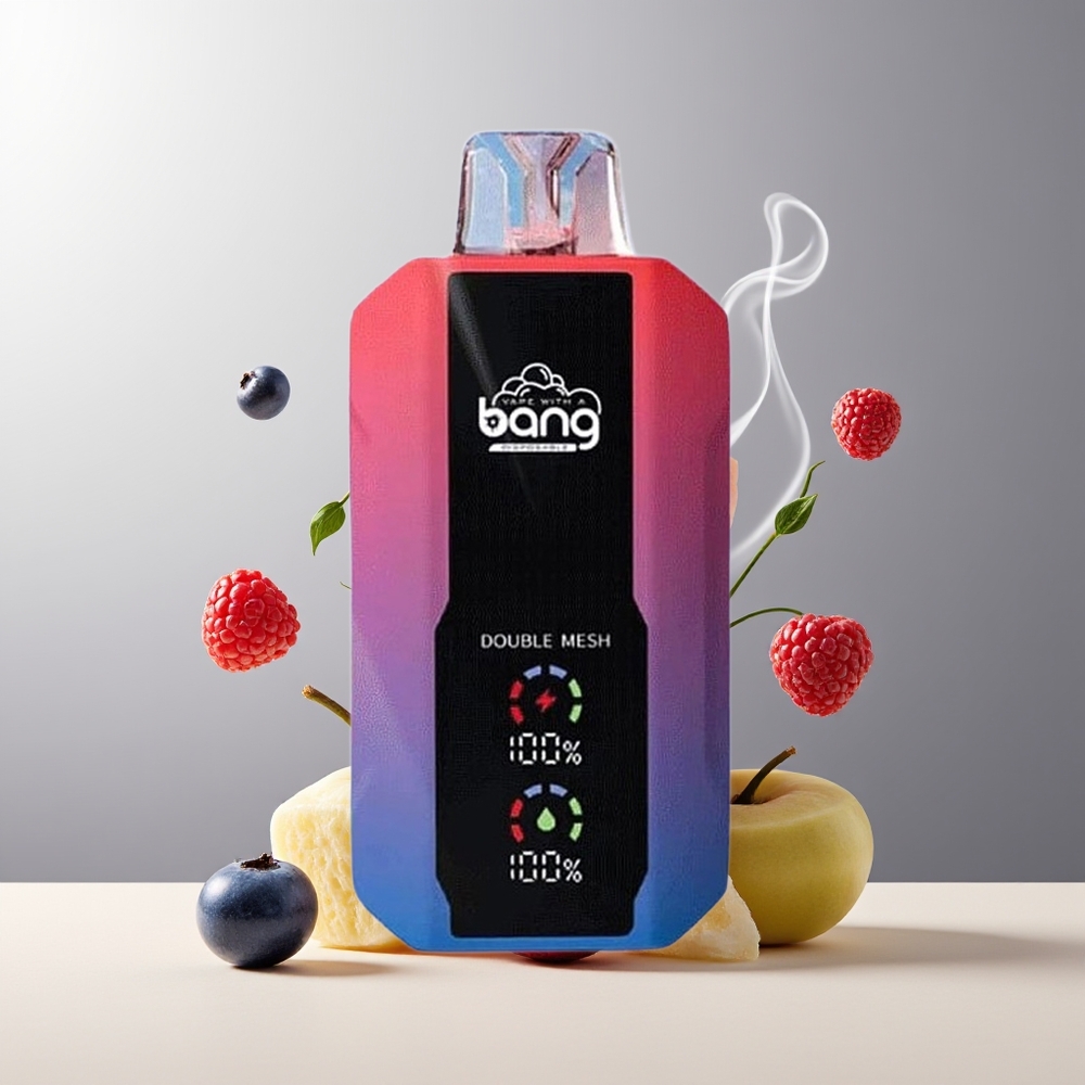 Bang 25000 Puffs Engangs Vape 650mAh 30ml Type-C grossister Sverige Blåbær Hindbær