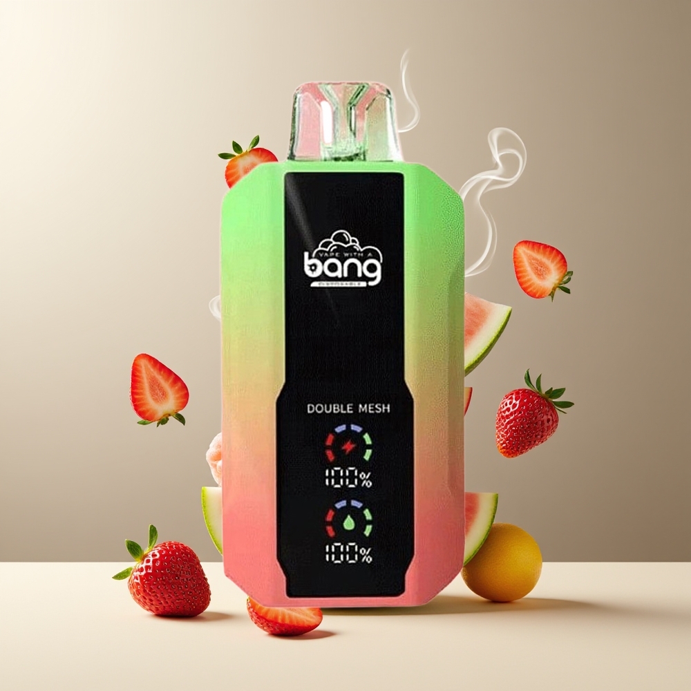 Bang 25000 Puffs Engangs Vape 650mAh 30ml Type-C grossister Sverige Jordbær Vandmelon