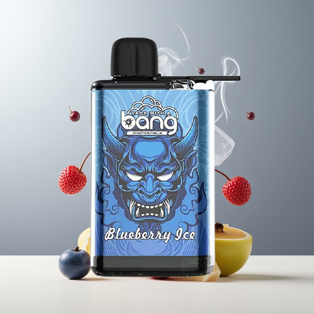Bang 28000 Puffs Engangs Vape 30ml 650mAh 0/2/3/5 Nikotin grossister Sverige Blåbær Is