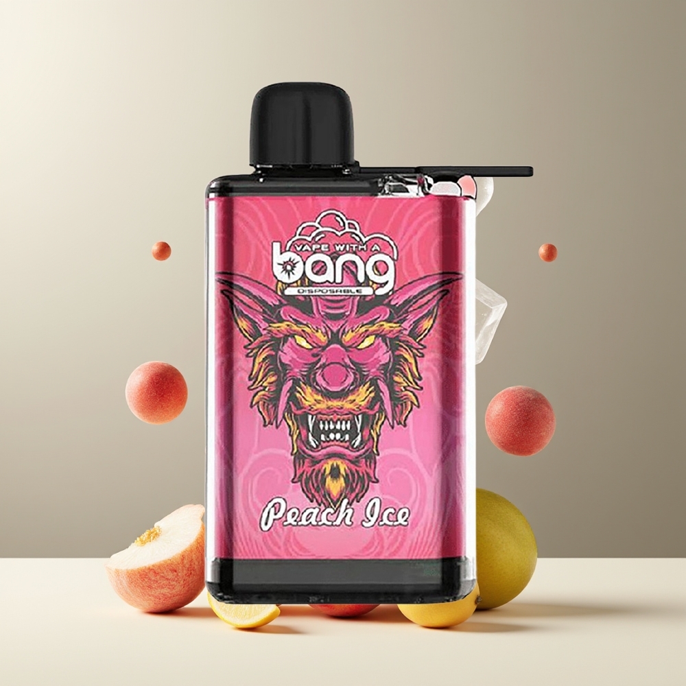 Bang 28000 Puffs Engangs Vape 30ml 650mAh 0/2/3/5 Nikotin grossister Sverige Fersken Is