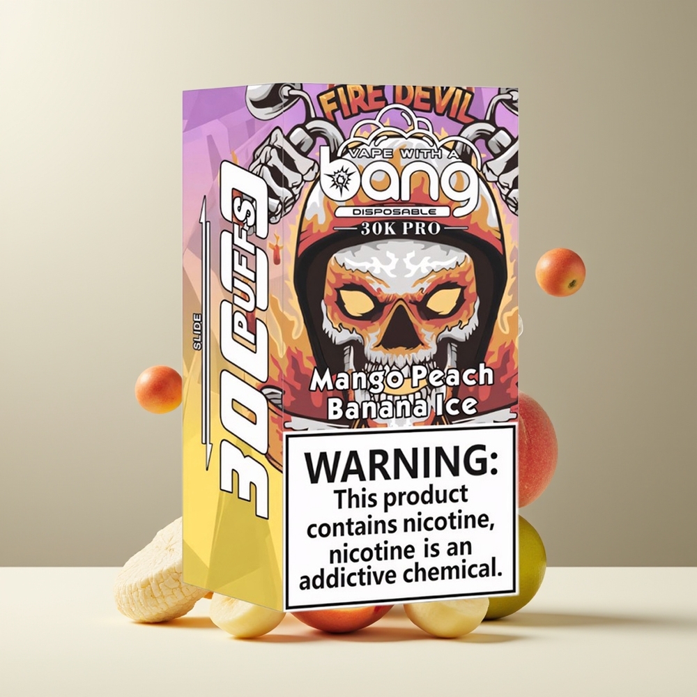 Bang 30K Pro 30000 Puffs 36ml 550mAh Dual-Flavor System Grossister Sverige Mango Fersken  Bananis