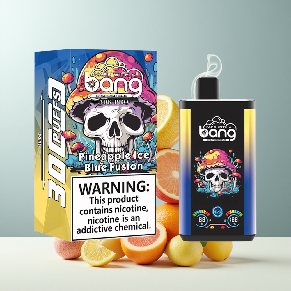 Bang 30K Pro 30000 Puffs 36ml 550mAh Dual-Flavor System grossister Sverige Ananasis  Blue Fusion