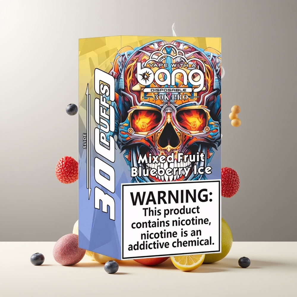 Bang 30K Pro 30000 Puffs 36ml 550mAh Dual-Flavor System grossister Sverige Blandet Frugt  Blåbæris
