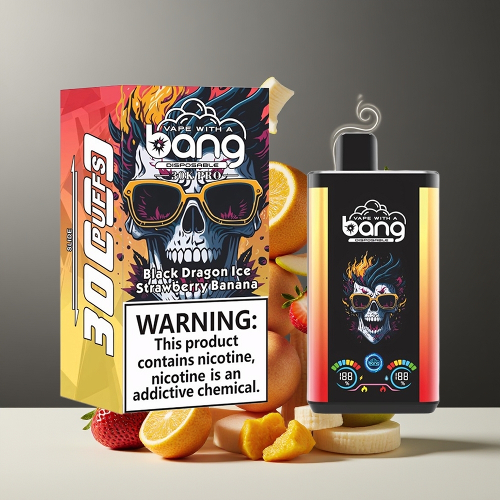 Bang 30K Pro 30000 Puffs Grossister Sverige – 36ml E-Liquid 550mAh Dual-Smaksystem Nikotinstyrka 0 2 3 5