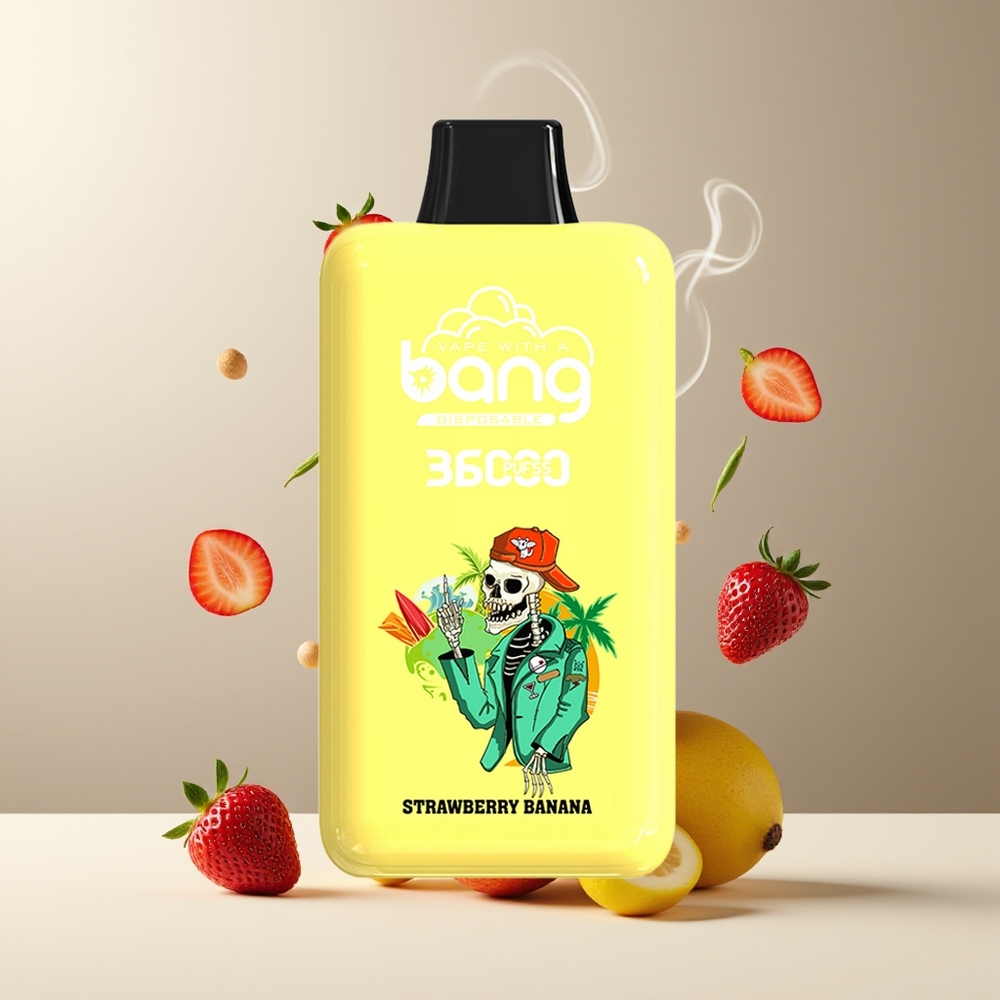 Bang 36000 Power Engangs Vape 36ml 36000 puff 850mAh grossister Sverige Jordbær Banan