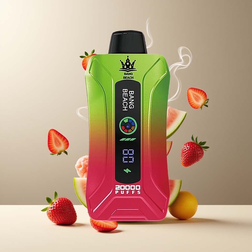 Bang Beach Smart Screen 20000 Puffs 35ml 650mAh Engangs Vape grossister Sverige Jordbær Vandmelon