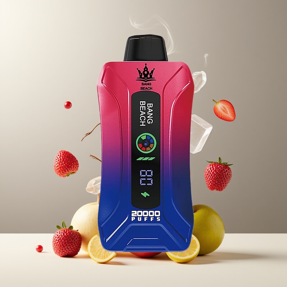 Bang Beach Smart Screen 20000 Puffs 35ml 650mAh Engangs Vape grossister Sverige Triple Bær Is