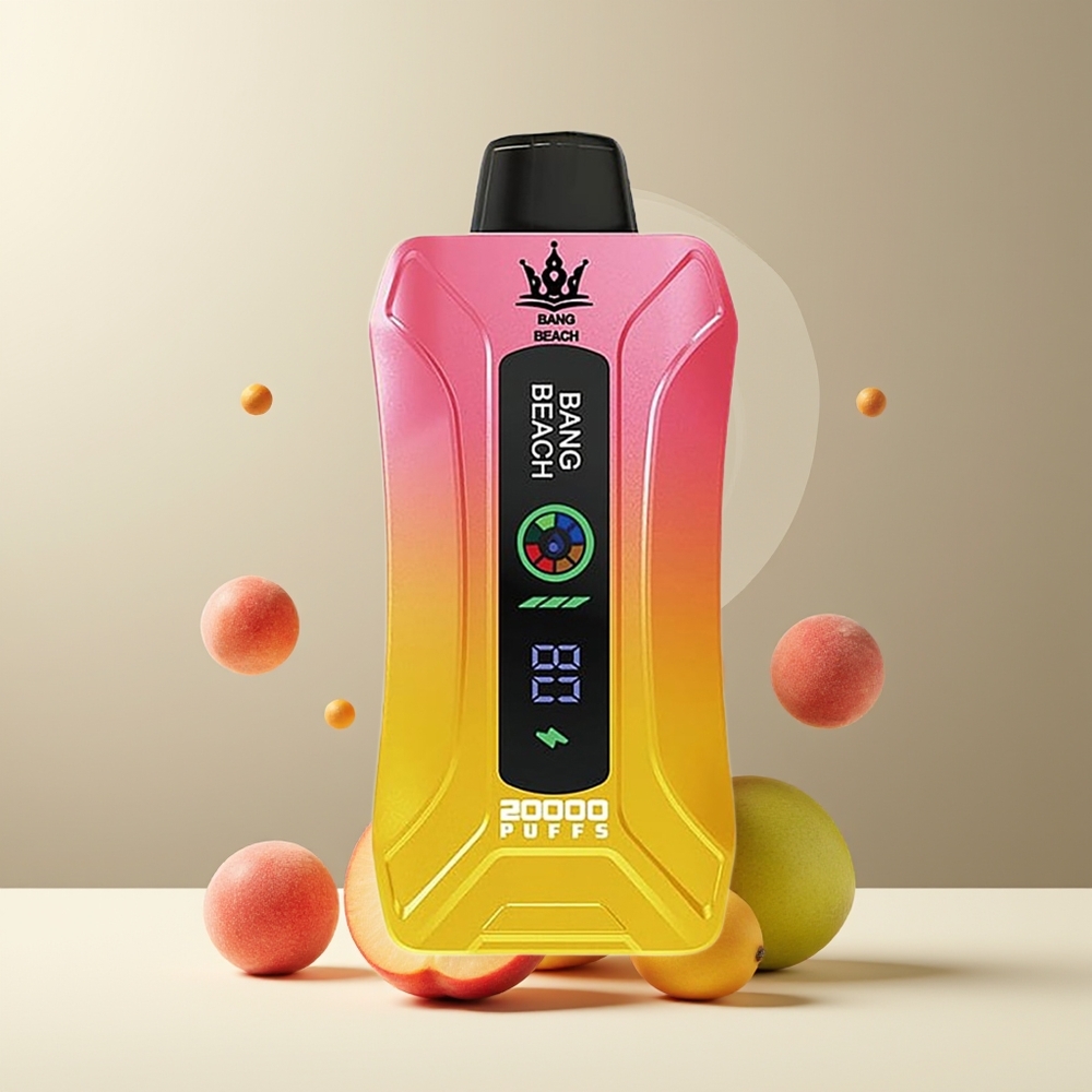 Bang Beach Smart Screen 20000 Puffs Engangs Vape 35ml 650mAh 0-5 Nicotine Stylish Design grossister Sverige