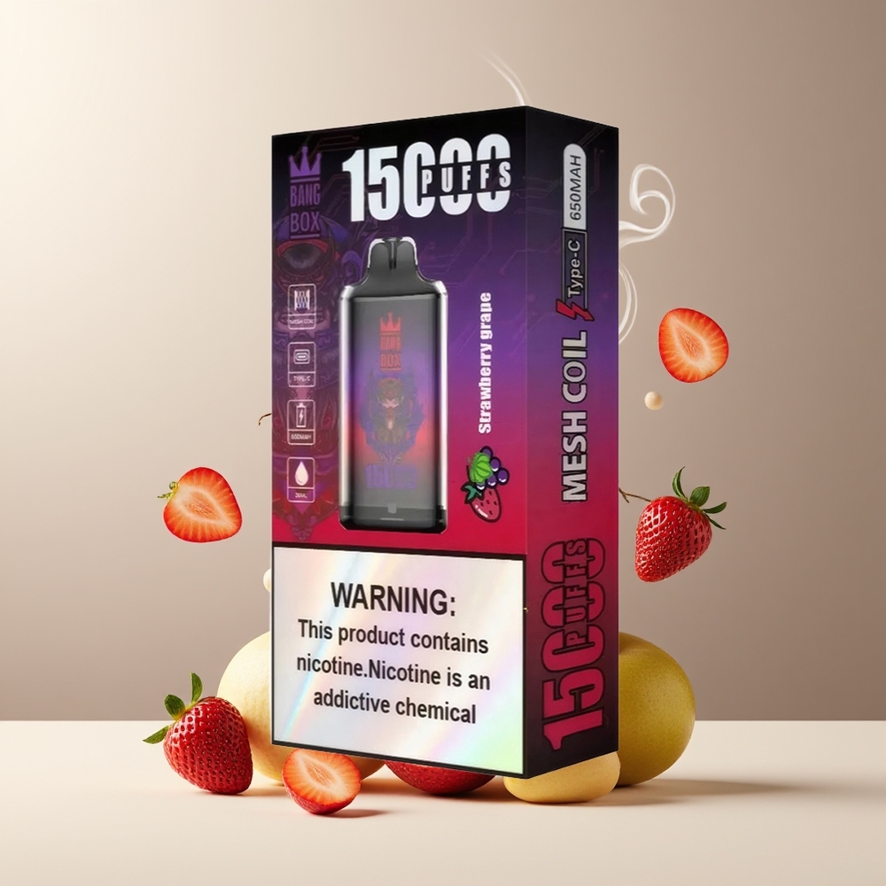 Bang Box 15000 Puffs Grossister Sverige - 23ml E-vätska 650mAh Batteri TYPE-C 10 Förpackningar