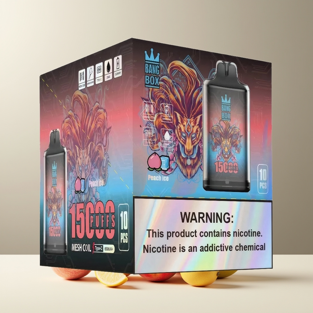 Bang Box 15000 Puffs Grossister Sverige – 23ml E-liquid 650mAh Battery TYPE-C USB 1 låda 10 st