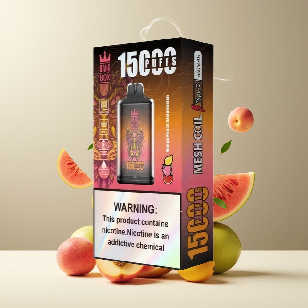 Bang Box 15000 Puffs Grossister Sverige – 23ml E-liquid 650mAh TYPE-C 1 låda 10 pcs