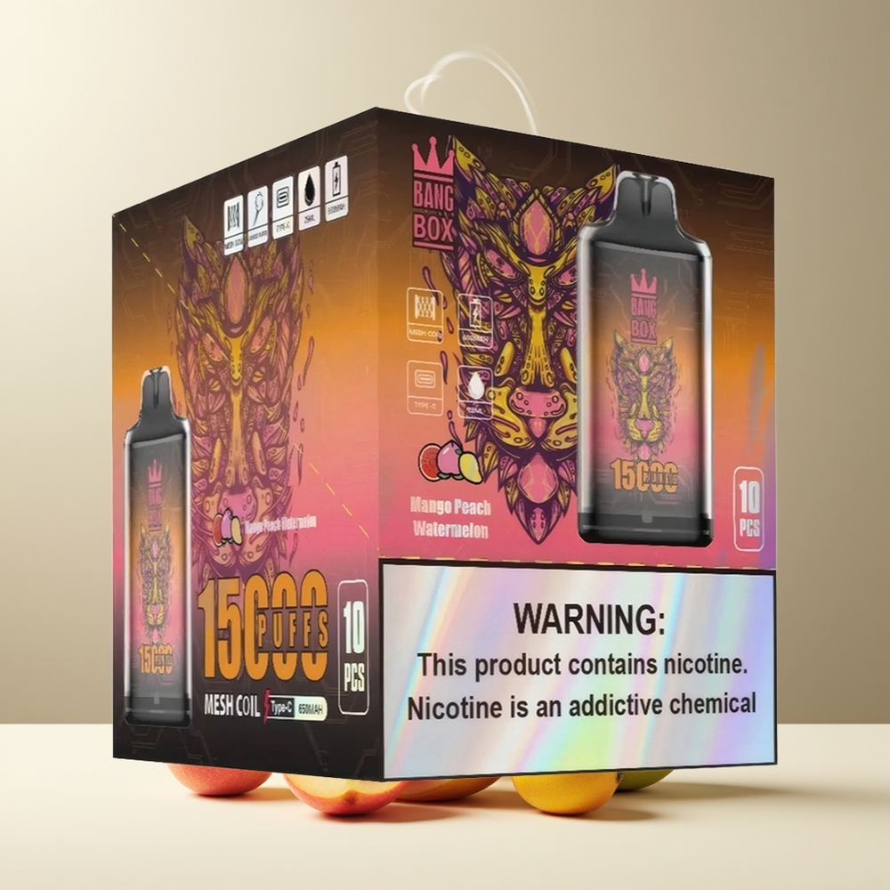 Bang Box 15000 Puffs Grossister Sverige – 23ml E-liquid 650mAh TYPE-C 1 låda 10 pcs