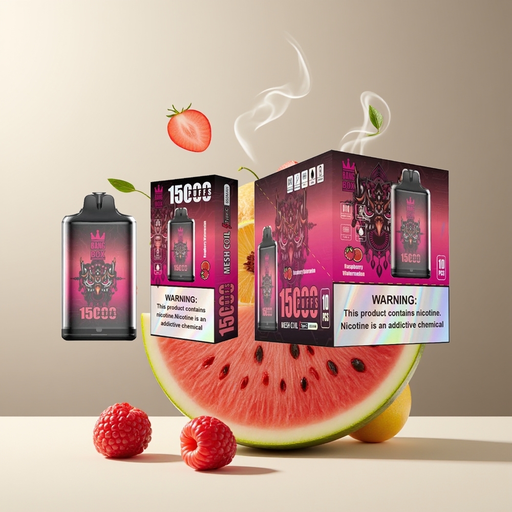 Bang Box 15000 Puffs Grossister Sverige – 23ml E-vätska 0/2/3/5 Nikotin 650mAh Batteri TYPE-C USB 1 låda 10 st