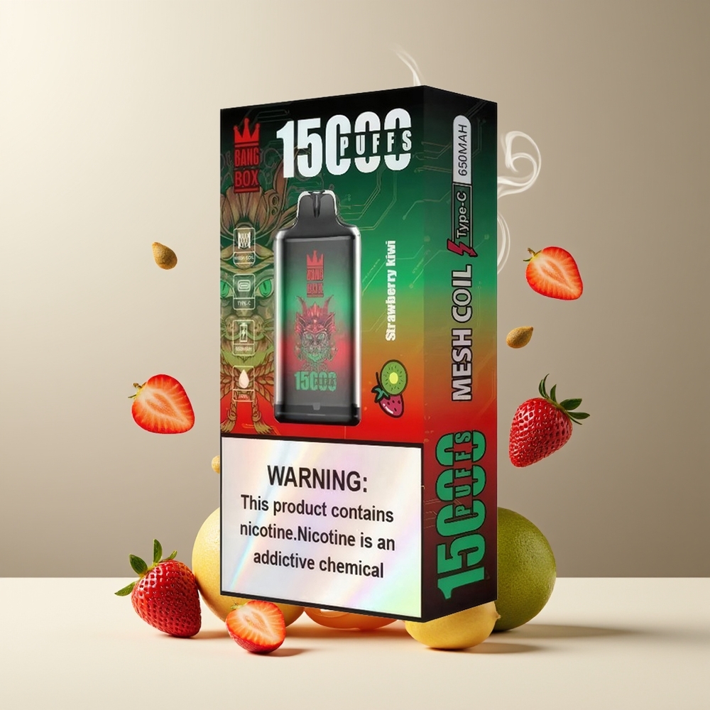 Bang Box 15000 Puffs – 23ml E-liquid 650mAh USB-C Grossister Sverige