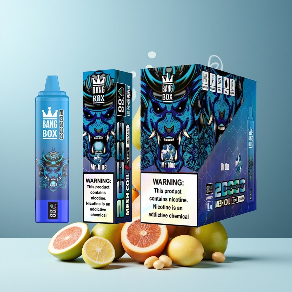 Bang Box 20000 Puffs Grossister Sverige - 35ml E-Liquid 850mAh Mesh Coil 12 Smaker Tillgängliga
