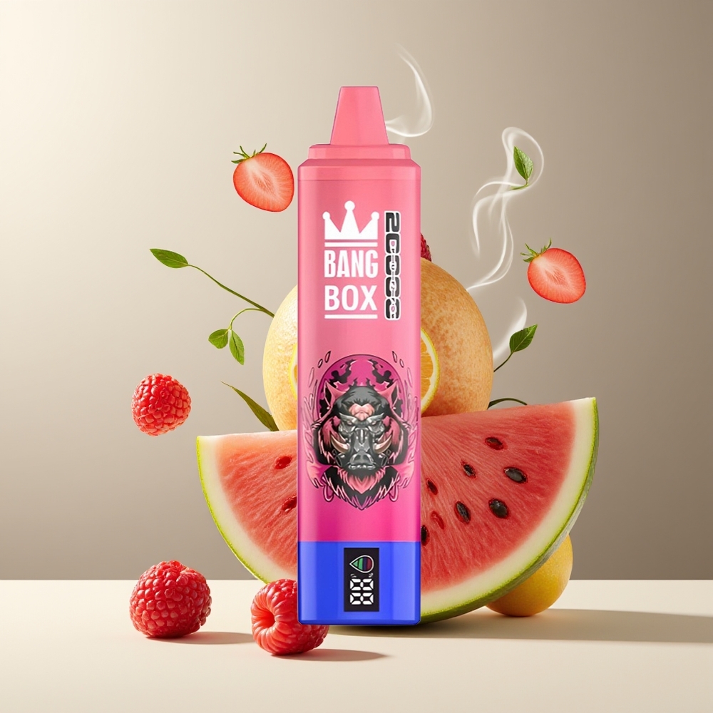 Bang Box 20000 Puffs Grossister Sverige – 35ml E-Liquid 12 Smaker Mesh Coil 850mAh