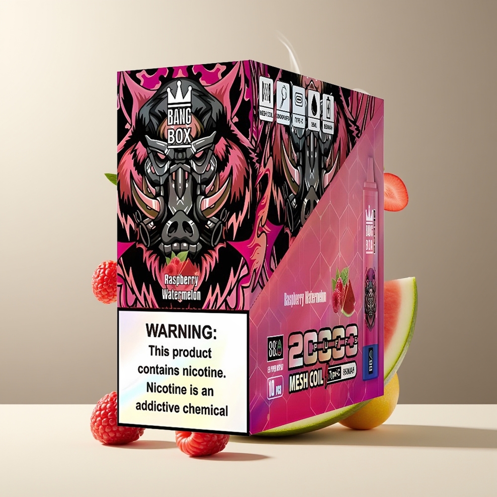 Bang Box 20000 Puffs Grossister Sverige – 35ml E-Liquid 12 Smaker Mesh Coil 850mAh