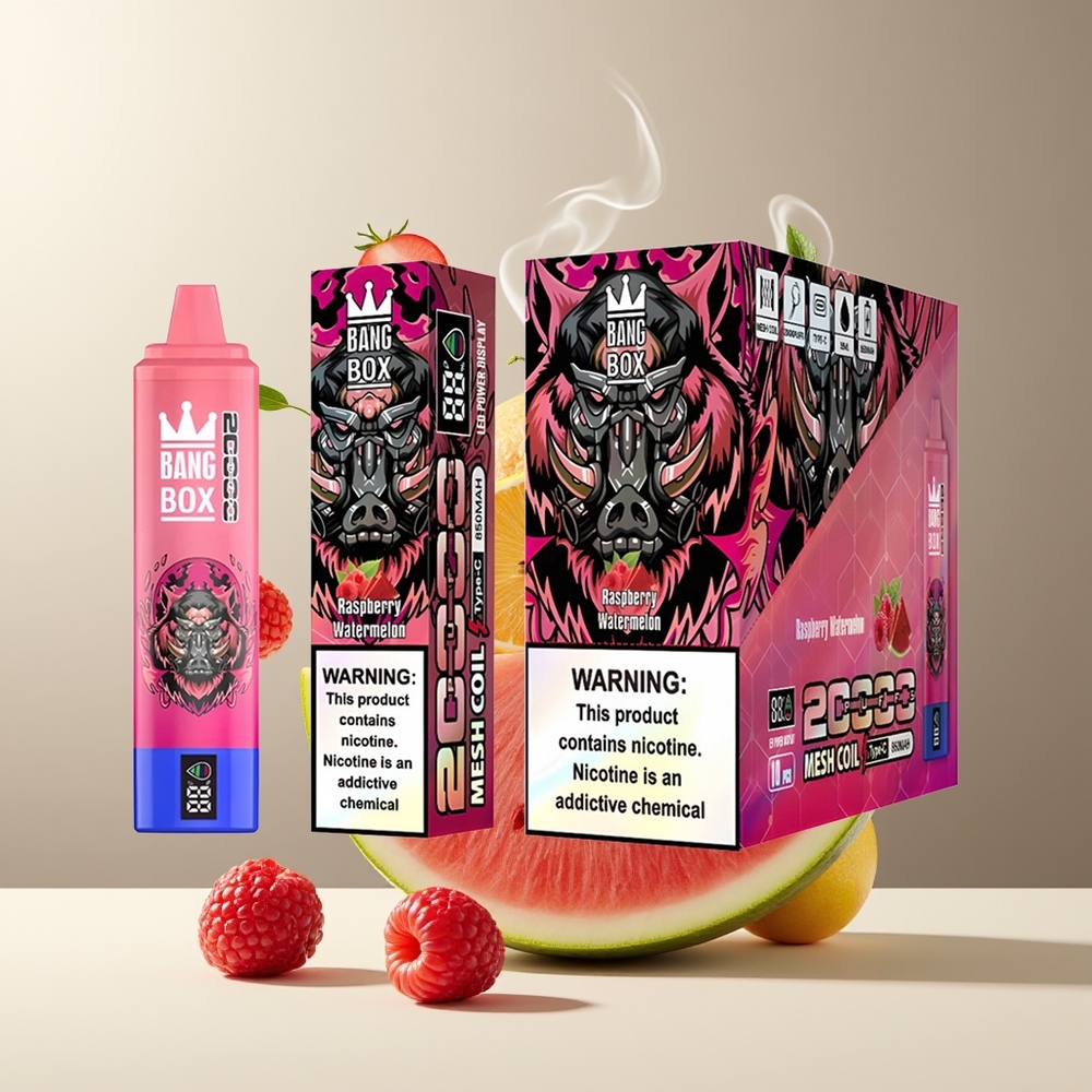 Bang Box 20000 Puffs Grossister Sverige – 35ml E-Liquid 12 Smaker Mesh Coil 850mAh
