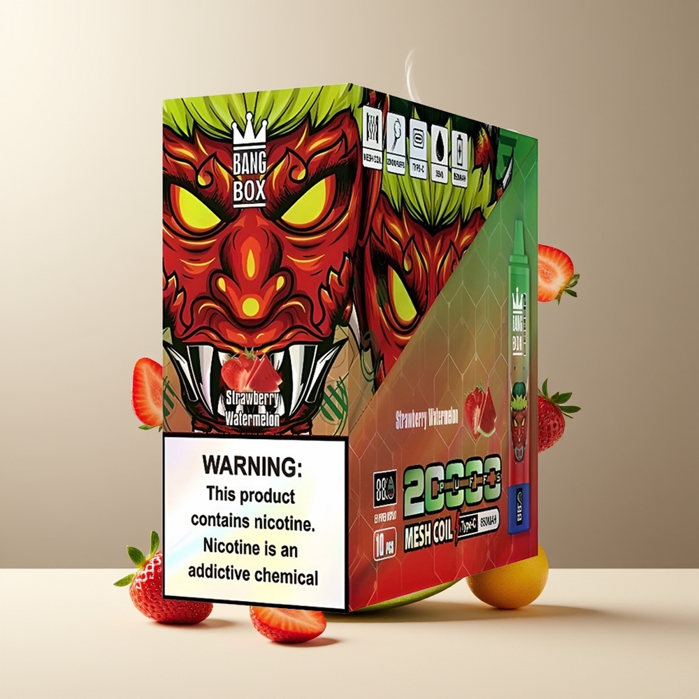 Bang Box 20000 Puffs Grossister Sverige – 35ml E-Liquid 12 Smaker Mesh Coil 850mAh