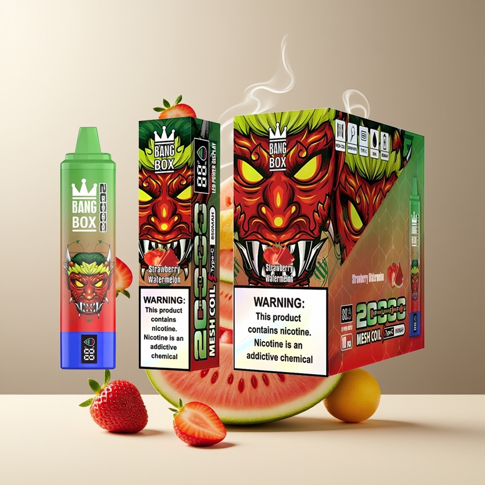 Bang Box 20000 Puffs Grossister Sverige – 35ml E-Liquid 12 Smaker Mesh Coil 850mAh
