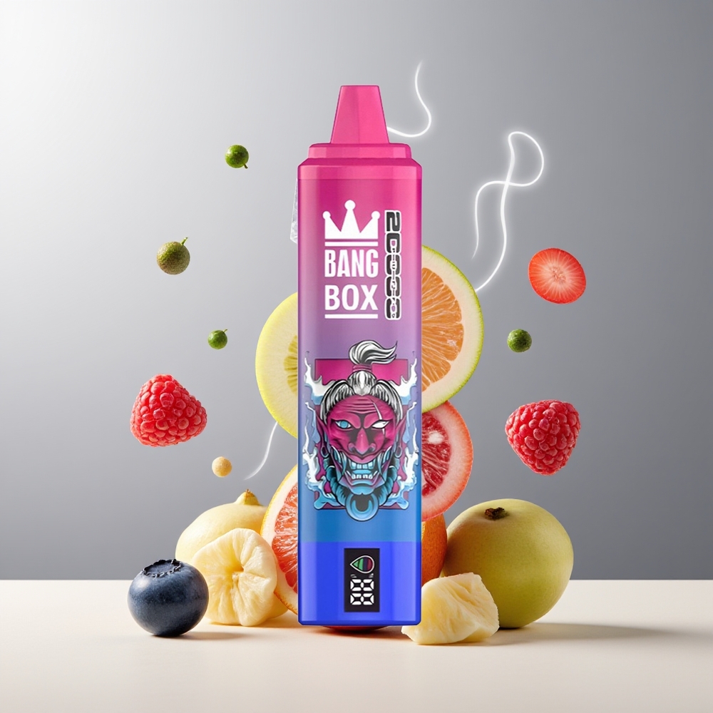Bang Box 20000 Puffs Grossister Sverige – 35ml E-Liquid 12 Smaker Mesh Coil Smart Skärm
