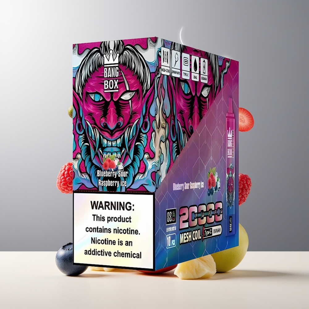 Bang Box 20000 Puffs Grossister Sverige – 35ml E-Liquid 12 Smaker Mesh Coil Smart Skärm