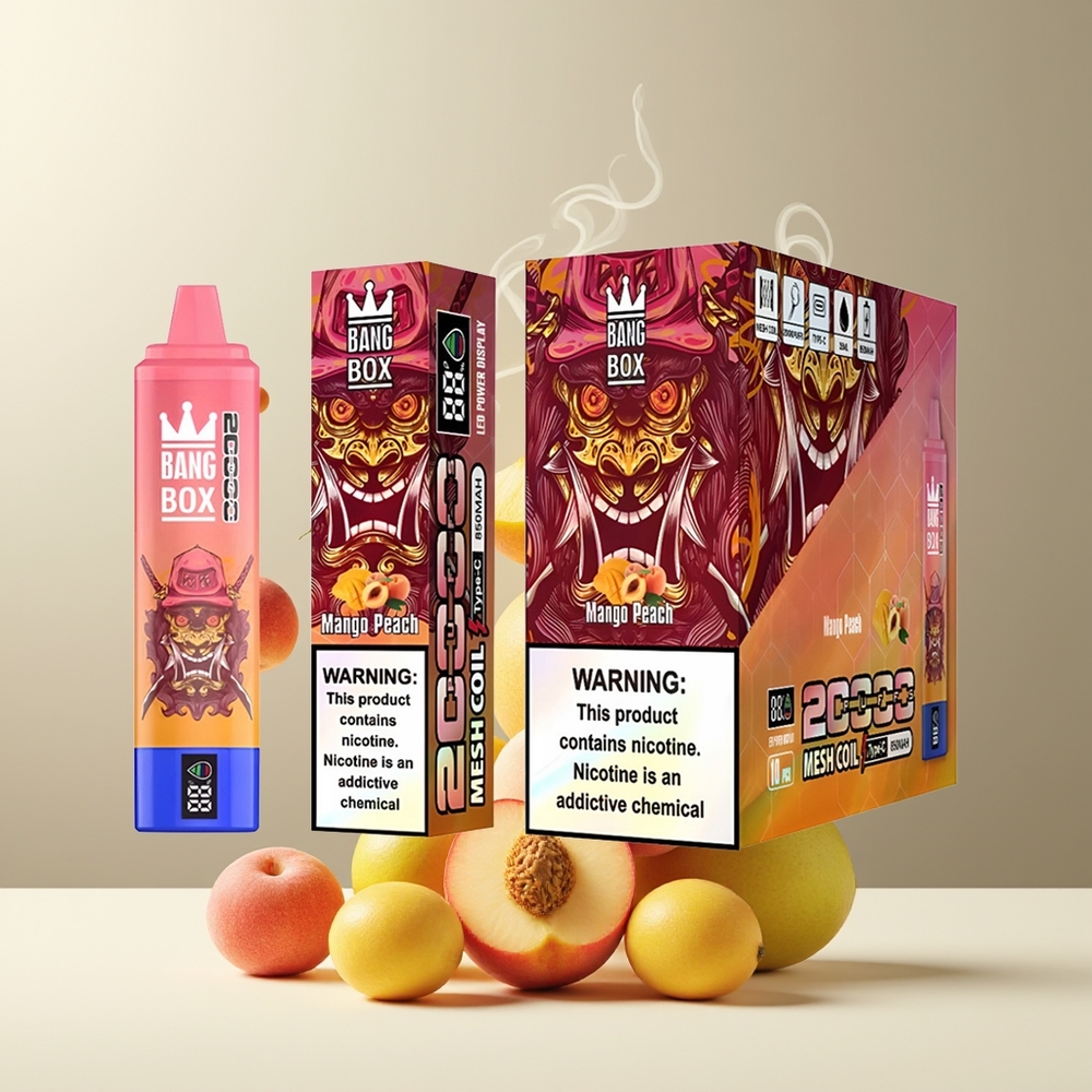 Bang Box 20000 Puffs Grossister Sverige – 35ml E-Liquid 12 Smaker Smart Screen 850mAh