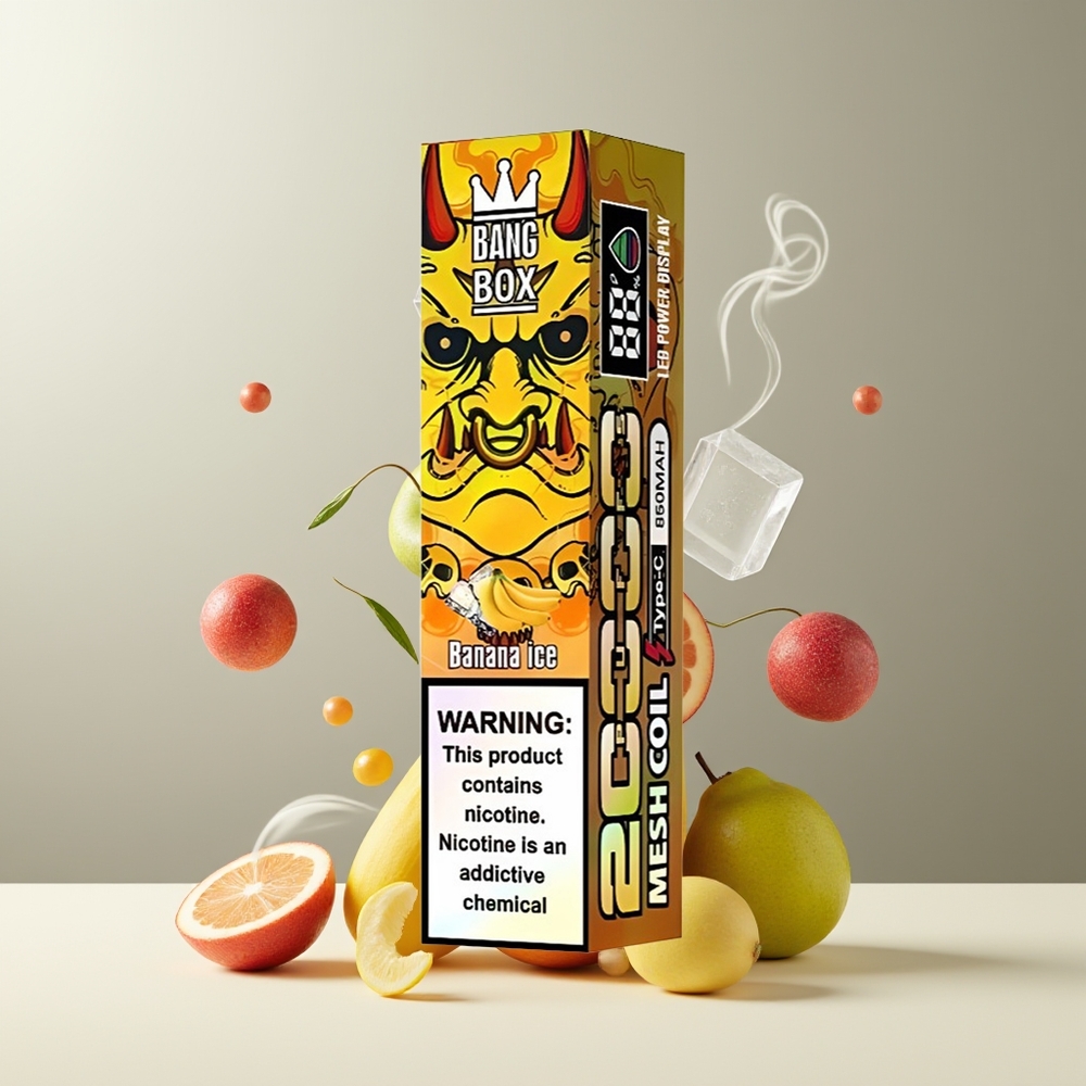 Bang Box 20000 Puffs Grossister Sverige – 35ml E-Liquid 12 Smaker Smart Skärm 850mAh