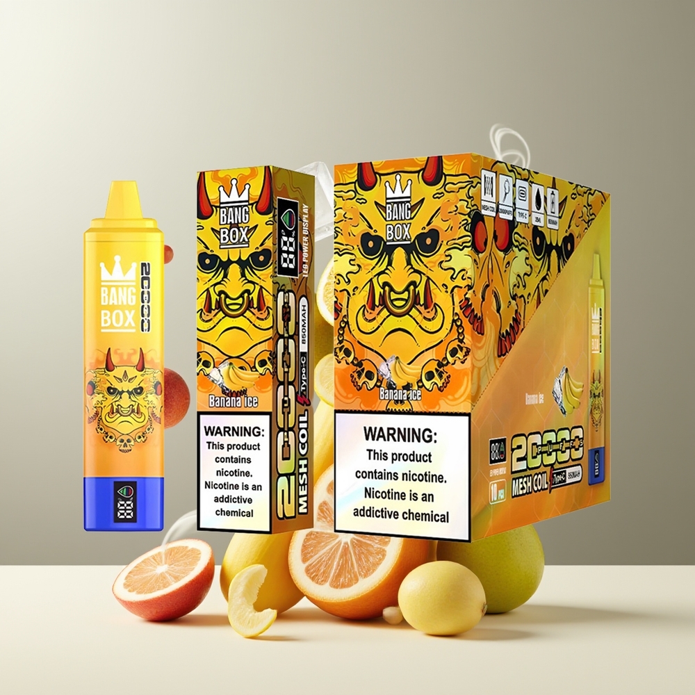 Bang Box 20000 Puffs Grossister Sverige – 35ml E-Liquid 12 Smaker Smart Skärm 850mAh