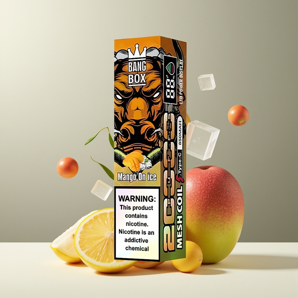 Bang Box 20000 Puffs Grossister Sverige – 35ml E-Liquid 12 Smaker Smart Skärm 850mAh