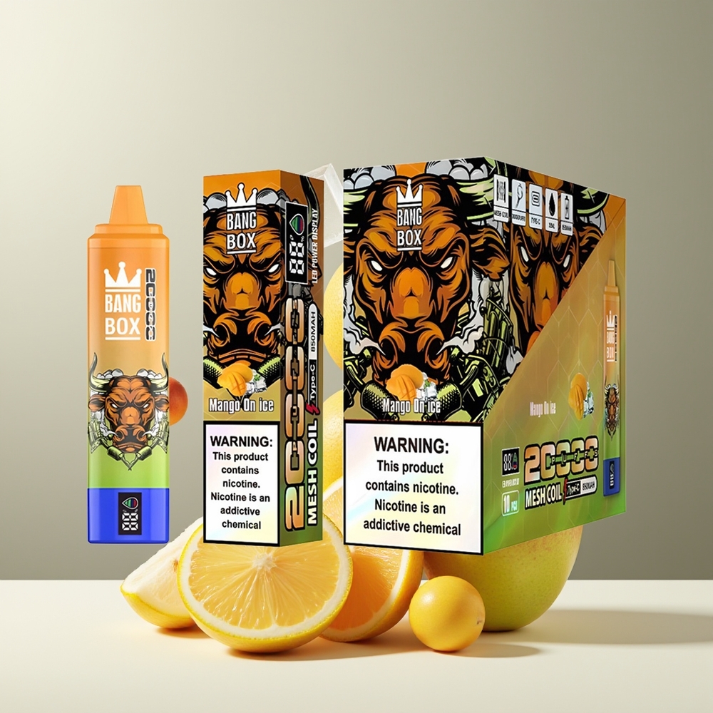 Bang Box 20000 Puffs Grossister Sverige – 35ml E-Liquid 12 Smaker Smart Skärm 850mAh