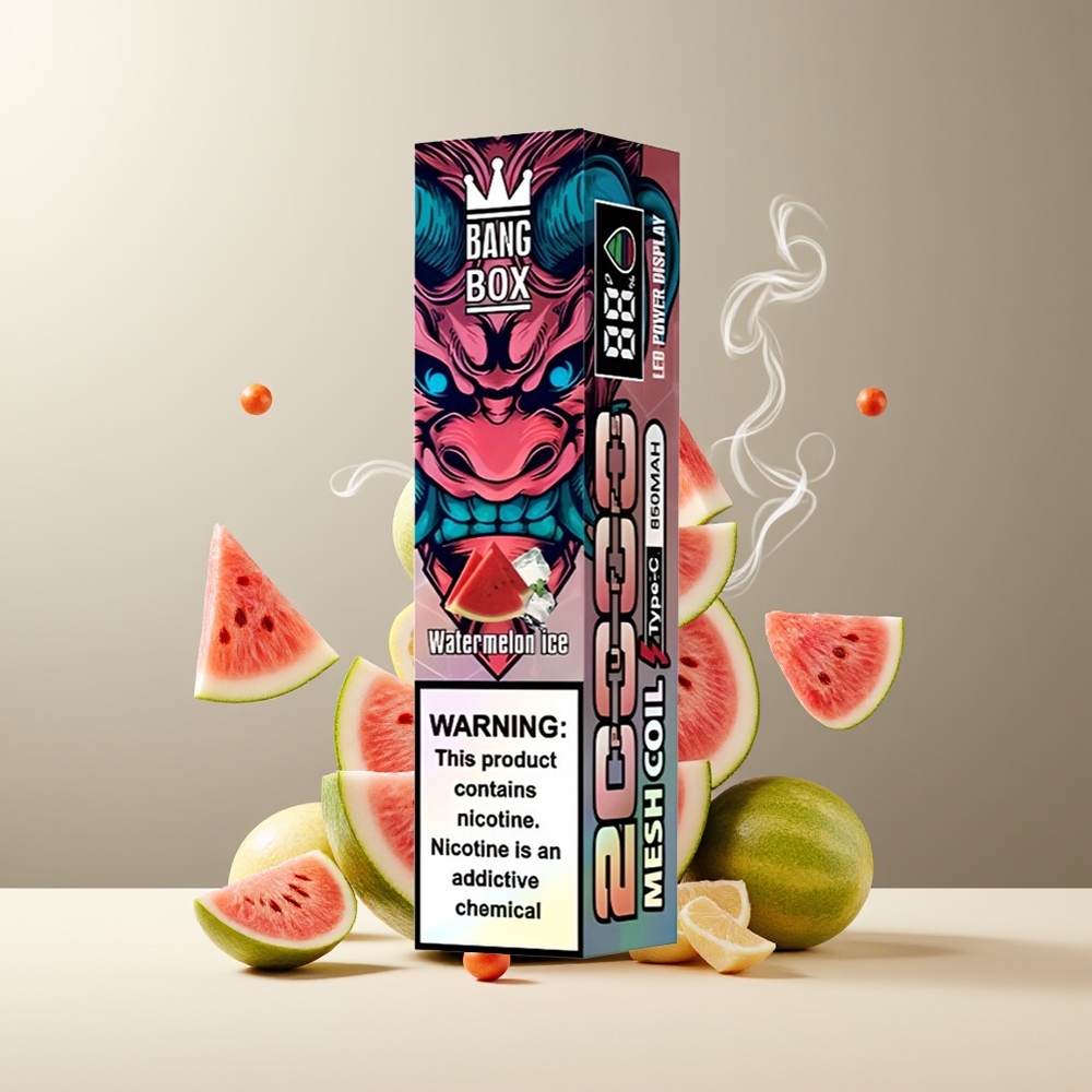 Bang Box 20000 Puffs Grossister Sverige – 35ml E-Liquid 850mAh Laddningsbar Mesh Coil 12 Smaker Tillgängliga